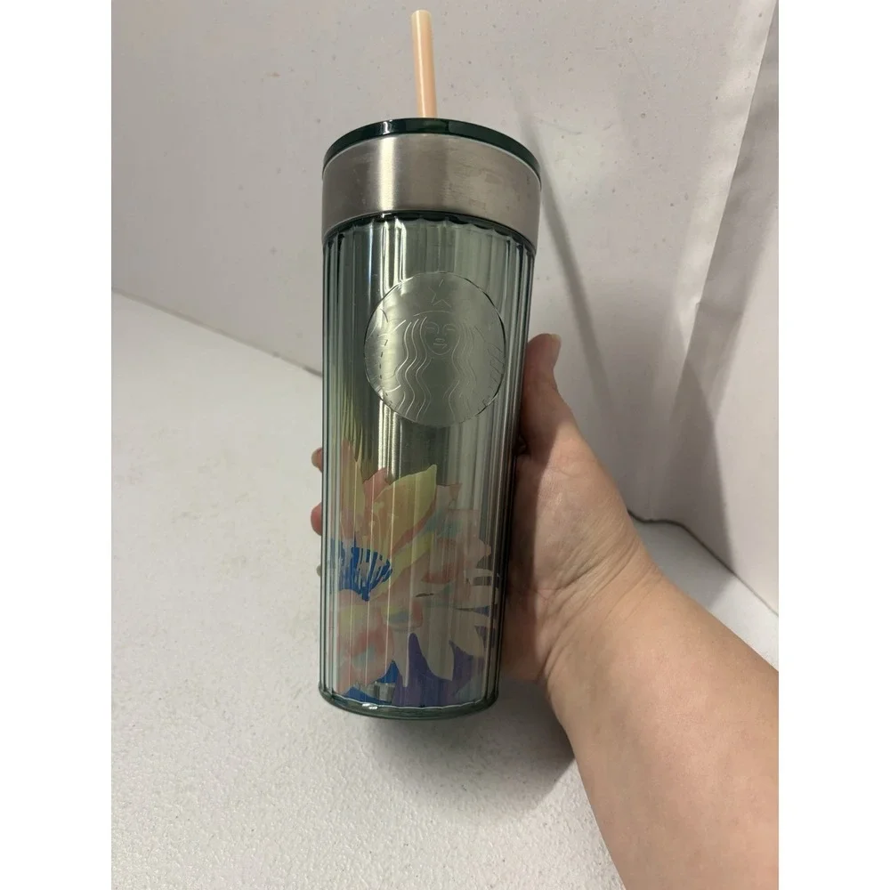 Starbucks Tumbler, 16oz, Summer 2023, Layered Grandoise Garden‎ Stainless Steel